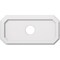 Ekena Millwork Emerald Architectural Grade PVC Ceiling Medallion, 20"W x 10"H x 3"ID x 7"C x 1"P, One-Piece CMP20X10ED-03000 - alternate 1